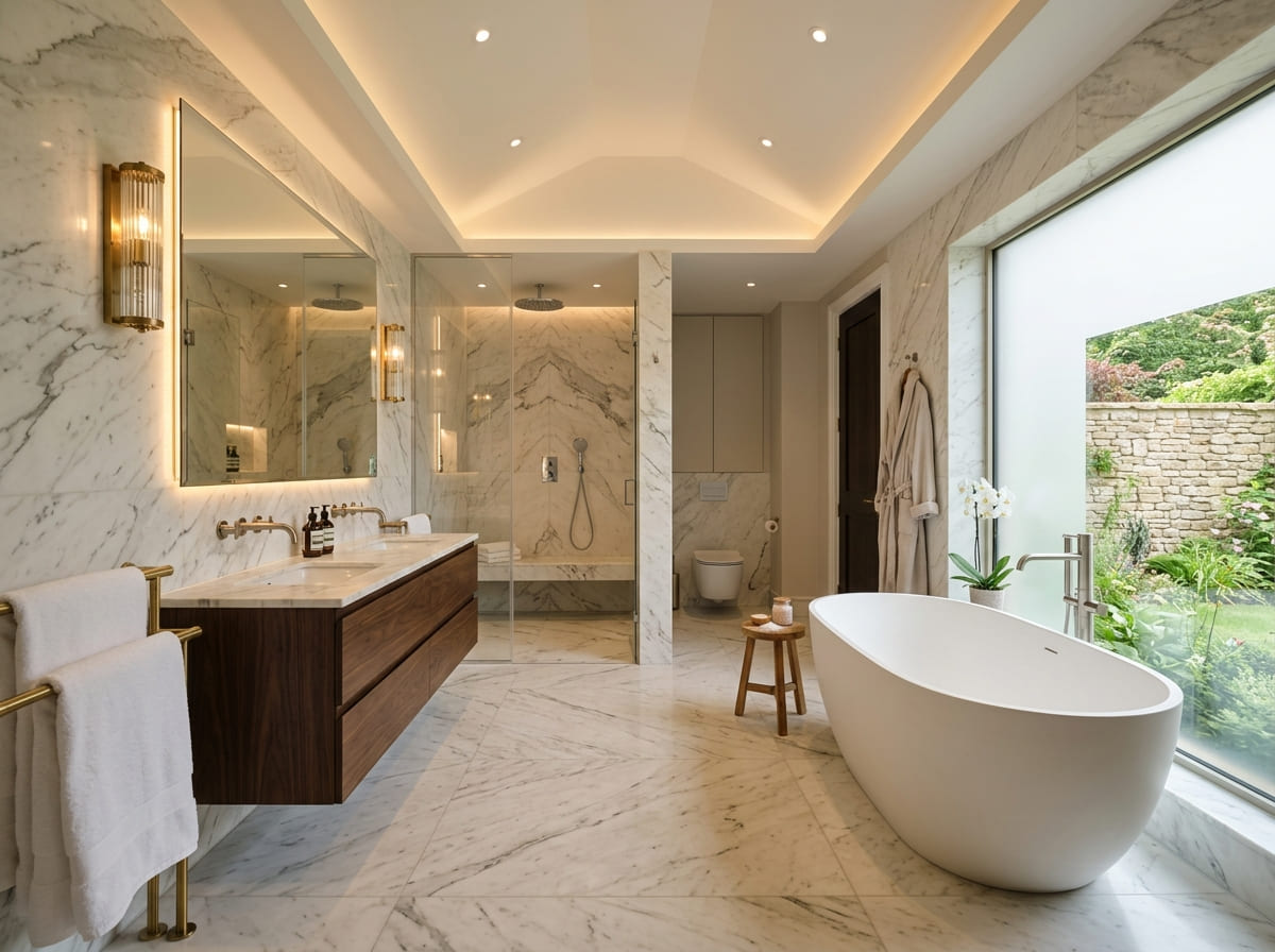 Custom Bathroom Renovation in Ferris